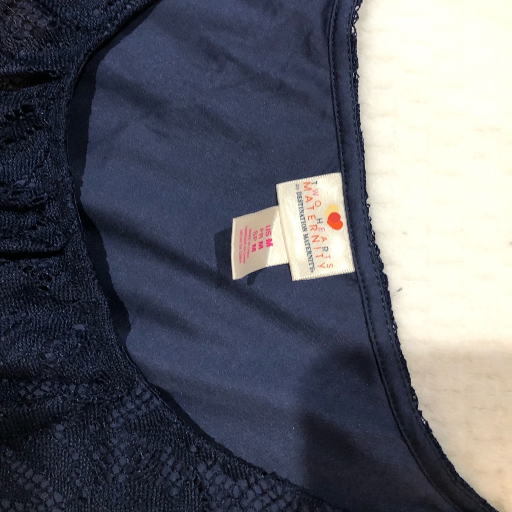 Navy maternity dress